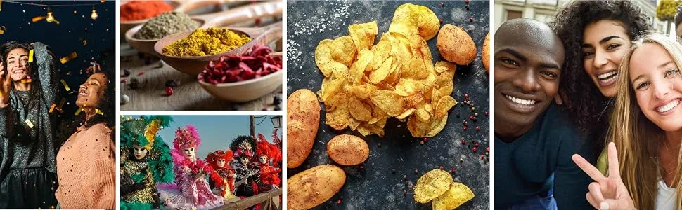Zapp’s New Orleans Kettle-Style Potato Chips Includes Regular Voodoo Cajun Crawtator and Jalapeno Chips ( 25 Count)Variety Pack - Chips and Spices