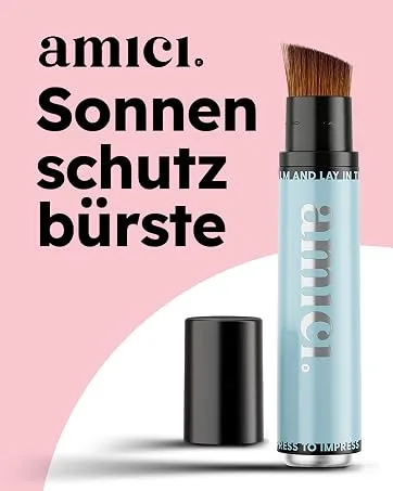 Amici sun protection brush - solar speed - complete sun protection brush for babies children and adults - brush & make -up applicator in one - make up pinsel make up schwamm real techniques pinselset makeup pinsel foundation pinsel magic