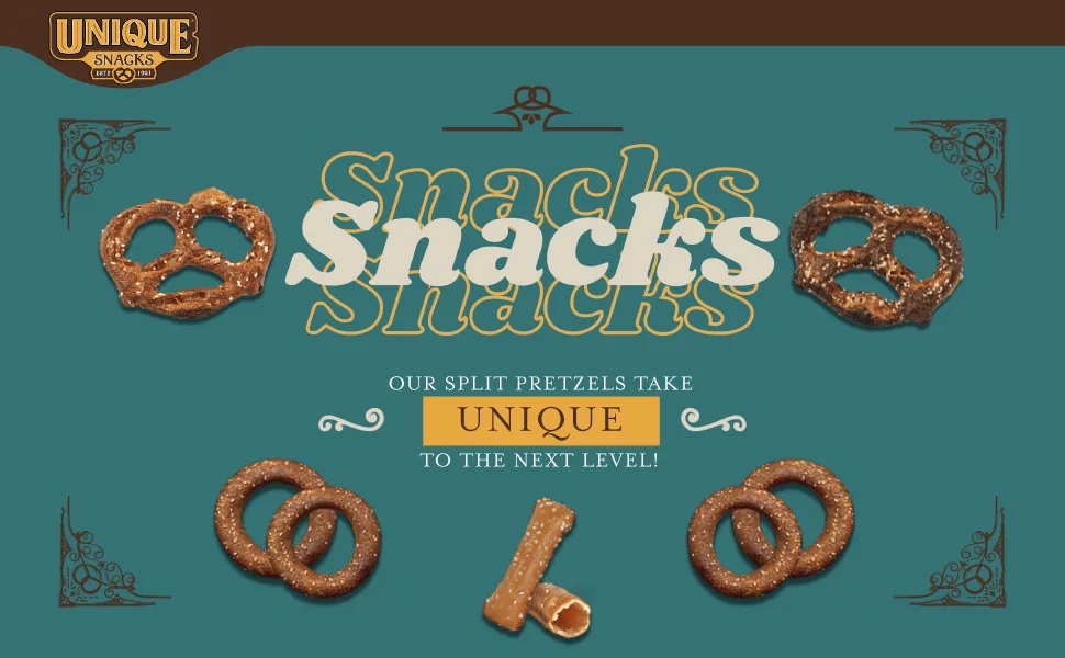 Unique Snacks Extra Salt Splits Pretzels Delicious Homestyle Baked Certified OU Kosher and Non-GMO No Artificial Flavor 11 Oz Bags (Pack of 3) - Unique Snacks Extra Salt Splits Pretzels, Delicious Homestyle Baked, Certified OU Kosher and Non-GMO
