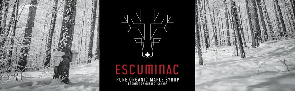Escuminac Maple Syrup Extra Rare Amber Rich Taste 16.9 fl oz. Canada Grade A. Unblended Single Origin Bottled by the Maker. Organic Gourmet Gift for Any Occasion. From Quebec Canada - Escuminac maple syrup 4L