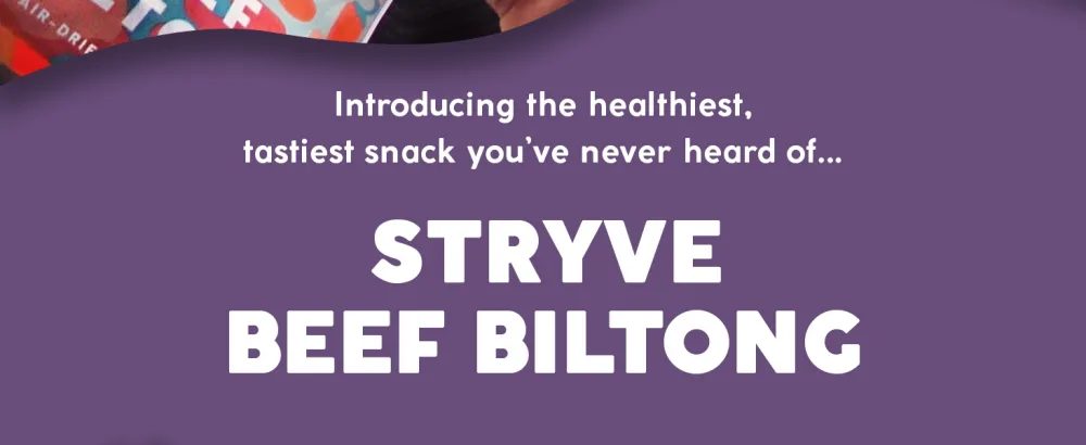 Stryve Original Biltong  Low Fat Low Carb Low Sugar  16g Protein  4 Pack of 2.25oz - stryve beef biltong jerky high protein low sugar sugar free no healthy keto paleo gluten