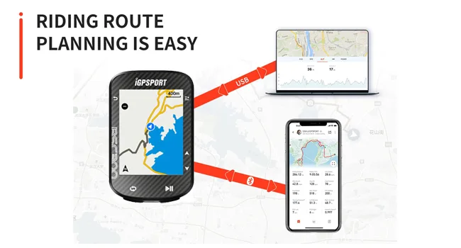 IGPSport bicycle computer wirelessly BSC300S waterproof color screen bicycle tacho Bluetooth Ant+GPS 5.0 Map navigation numerous functions speedometer bicycle nav-hung accessories - kilometerzähler fahrrad