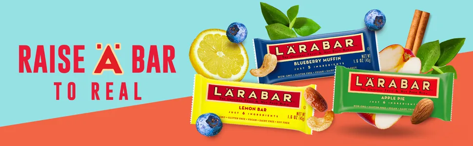 Larabar Variety Pack Gluten Free Vegan Fruit & Nut Bar 1.7oz Bars 16ct - Larabar