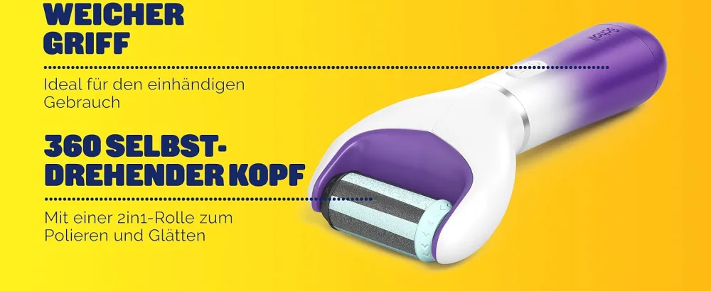Scholl Expert Care 2-in-1 File & Smooth electric callus remover callus removal for silky soft feet electric purple - product information 17