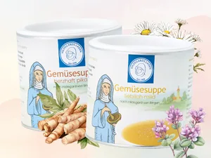 Bitterfein - herbal bites |Hildegard von Bingen |Bitter fabrics from 17 plants |Before every meal |50ml concentrate for approx. 30 days - Gemüsesuppen