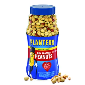Planters Lightly Salted Dry Roasted Peanuts 16.0 oz Jar (Pack of 6) - To come