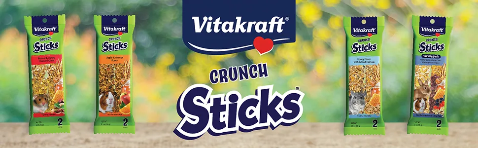 Vitakraft Rabbit Sticks And 4-Ounce Bag - crunch sticks