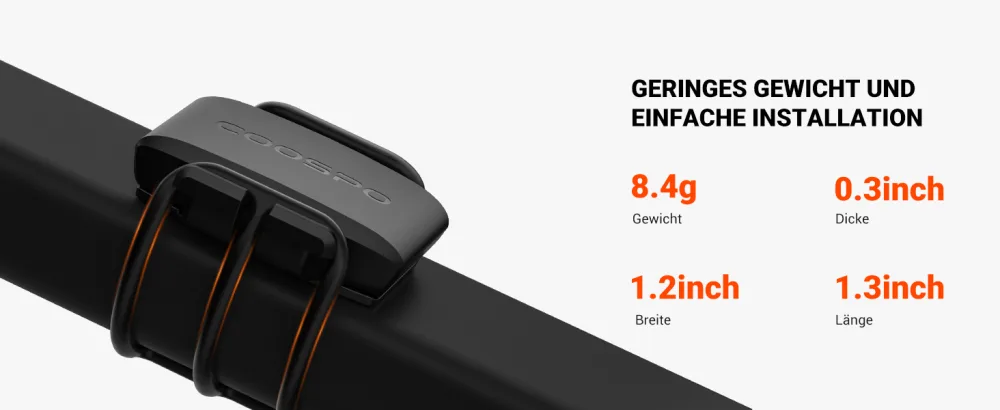 COOSPO BK9S speed sensor/cadence sensor Bluetooth5.0 Ant+ wireless bicycle speed sensor RPM Speed Sensor IP67 Waterproof Low Energy Technology - Trittfrequenzsensor