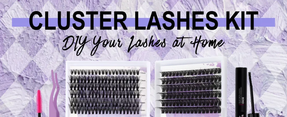 DIY eyelash extensions set cluster eyelashes DIY eyelash cluster set DIY lashes diy eyelash extensions lash bond and Seal kit- (12-16) mm kit-c3+c9-d curl - product information 19