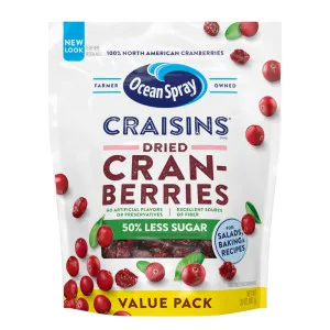 Ocean Spray Craisins Dried Cranberries Original 12 Ounce ResealablePouch - unspecified