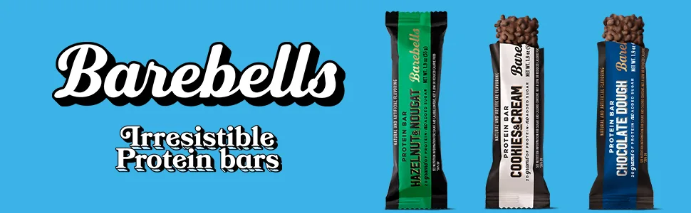 Barebells - High Protein and Low Carb Bar 12 x 55g (194 oz) Low Sugar Snack Protein Bar with 20g protein (Caramel Cashew) - Barebells