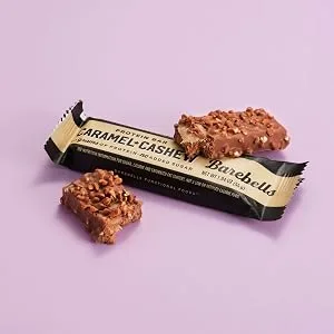 Barebells - High Protein and Low Carb Bar 12 x 55g (194 oz) Low Sugar Snack Protein Bar with 20g protein (Caramel Cashew) - barebells caramel cashew
