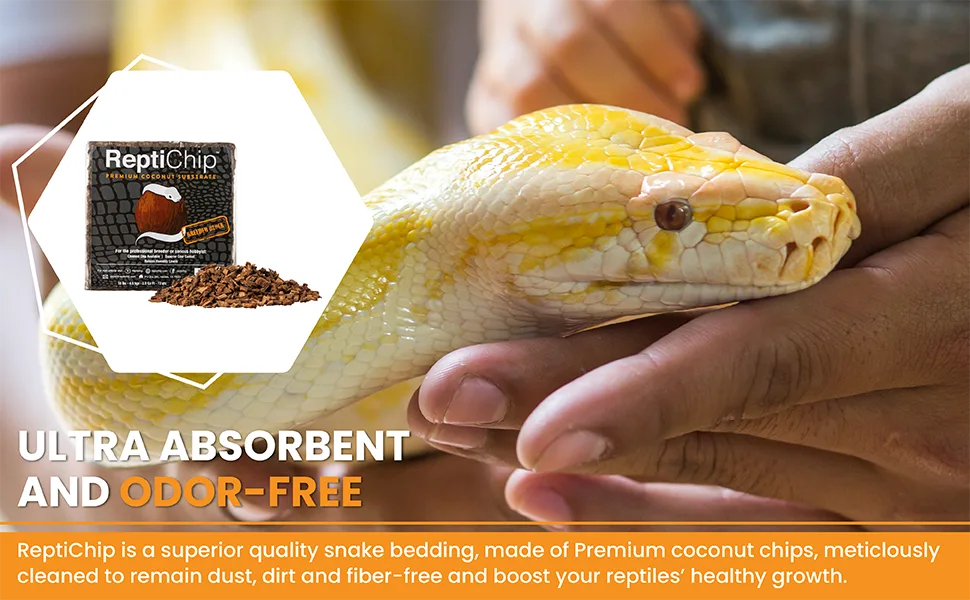 ReptiChip Compressed Coconut Chip Substrate for Reptiles 72 Quart Coco Chips Brick Bedding - product information 5