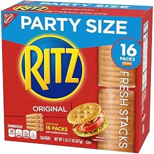 Ritz Crackers Flavor Party Size Box of Fresh Stacks 16 Sleeves Total original 23.7 Ounce - product information 3