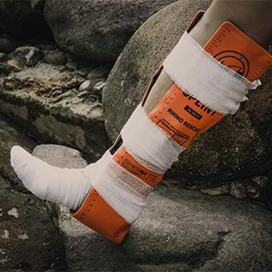 Rhino Rescue rail set reusable survival-combat-ear-help-medical tactical field 4 sizes of rails orange kit - splint