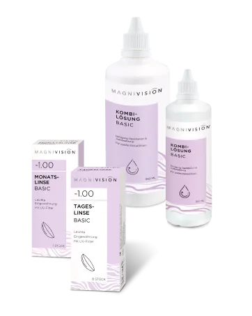 Magnivision saline solution 360ml saline solution for contact lenses to rinse soft & hard contact lenses borate -free made in Europe - MAGNIVISION Basic Kontaktlinsen und Pflegemittel