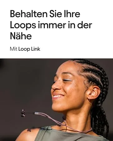 LOOP Link Security Cordel - Official Security Cordel for Loop earplugs |Magnetic resistant security cord |With Loop Quiet/Engage/Experience Compatible Speckled Lilac - Loop Ohrstöpsel zum Schlafen, Reisen & Konzentration - Wiederverwendbarer Silikon Gehörschutz