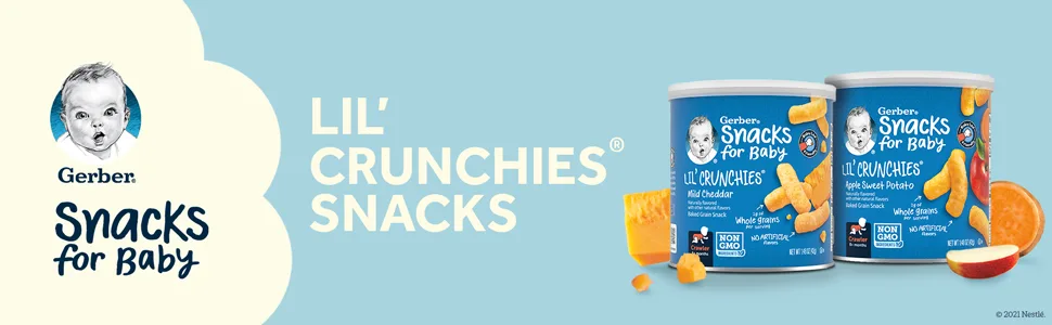 Gerber Snacks for Baby Lil Crunchies Mild Cheddar 1.48 Ounce (Pack of 6) - product information 1