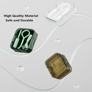 Lomso prostheses retainer cleaning set denture container with prosthesis brush portable prosthesis container for storing and soaking retainers travel retainer cleaning (green) - prothesendose