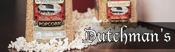 Dutchman's Hulless Popcorn Kernels in Half Gallon Decorative Jar (4 lbs. kernels) - Dutchman