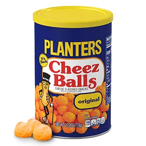 Planters Blazin' Hot Cheez Balls Cheese Flavored Snacks (6 ct Pack 2.75 oz Canisters) - To come