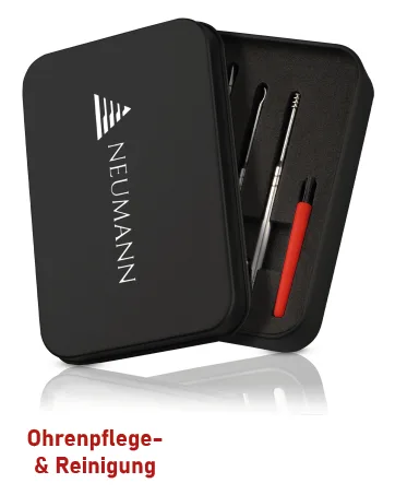 Neumann blackhead remover set (rustproof stainless steel) for removing pimples blackheads & co.- Comedon squeezer lifter remover - Various tools: loops tweezers lancets black black anodized - Neumann Brandstory
