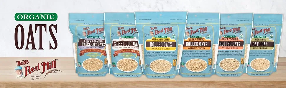 Bob's Red Mill Organic Extra Thick Rolled Oats 32-ounce (Pack of 4) - product information 1