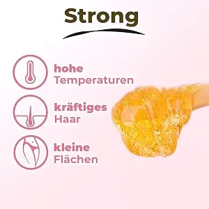 Sugaring Paste Mrs. Sugar 1x Sugar Spatula Medium Sugar Paste Hair Removal 550g (Medium) - Konsistenz strong, hohe Temperaturen, kräftiges Haar, kleine Flächen