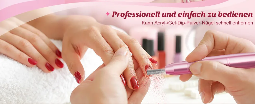 GuisaPue Nail miller professionally electric nail file for acrylic nails Kallus 2000U/min adjustable speed. - Nagelfräser