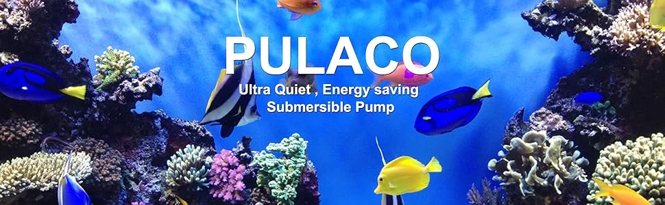 PULACO 95GPH 5W Mini Submersible Water Pump for Aquarium Fish Tank Pond Fountain Hydroponics - pond pump