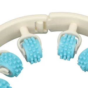 Muscle roller trigger point muscle roll for legs arms tennisel arches and golf arches foam roller depth massage device for relieving sore muscles stiffness and (sky blue) - Rodillo Muscular