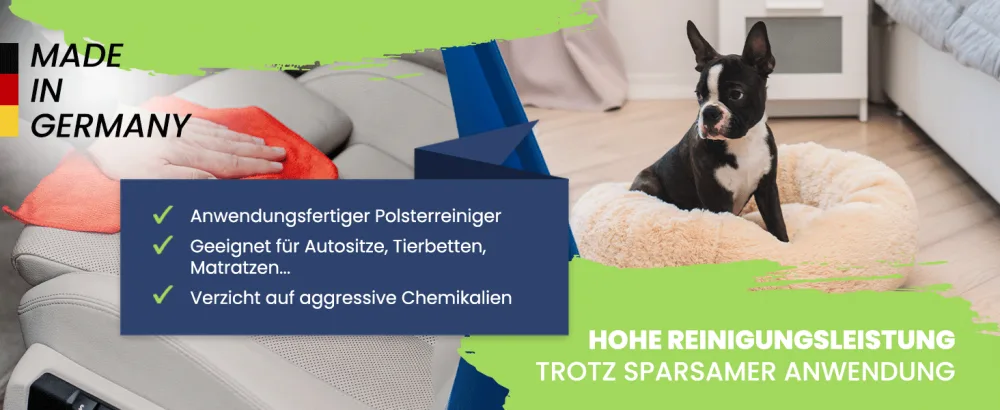 Treufix - upholstered cleaner for car seats sofa & couch - incl.Microfiber cloth -Effective sofa cleaner -pad -cleaner car & car seat cleaner for maximum cleanliness 500ml -made in DE - 4.sofa reiniger