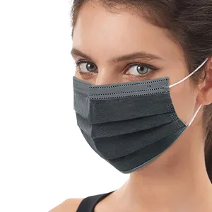 50PCS Black Disposable Elastic Earloop Face Mouth Mask 3-Layer Dustproof Facial Mouth MaskMasks Protection - product information 5