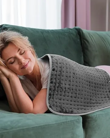 Snailax heating pillow & foot warmer automatic shutdown washable fast -heated foot warmer electrical heating pillows to relieve back pain belly feet back gray - Heizkissen & Wärmegürtel