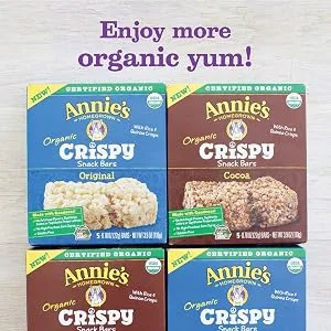 Annie's Organic Original Crispy Snack Bars Gluten Free 3.9 oz 5 ct - product information 4