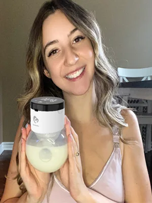 Bellababy milk pump electrical portable free hands noise and painless 4 modes & 9 suction levels with touchscreen-LCD display 21mm - bellababy milchpump