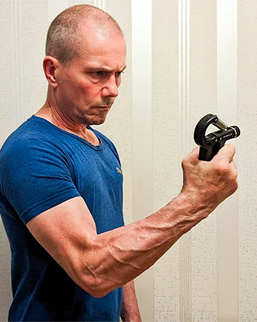 Fitbeast hand trainer training set (5-part) 2 forearm handle adjustable resistance hand gripper finger-dehner grip ball & stress breakdown for athletes - grip strength trainer finger strengthener