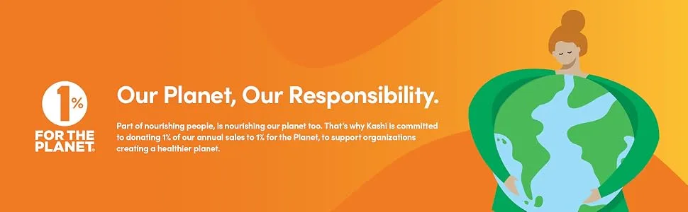 Kashi GO Breakfast Cereal Vegan Protein Fiber Cereal Peanut Butter Crunch 13.2oz Box (1 Box) - For the Planet