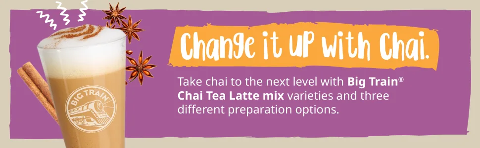 Big Train Spiced Chai Tea Latte Beverage Mix, 1.9 Pound (Pack of 1) - image