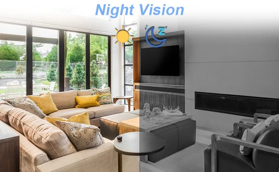 TANGMI Hidden Camera Smoke Detector Wireless WiFi Camera with Video 1080P HD Small Camera with Night Vision and Motion Detection Indoor Camera for Home Security - hidden camera