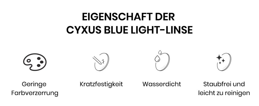 Cyxus glasses blue light filter glasses without strength anti-blue lights from laptops smartphones tablets and other screens 00-black classic - Blaulichtfilter Brille