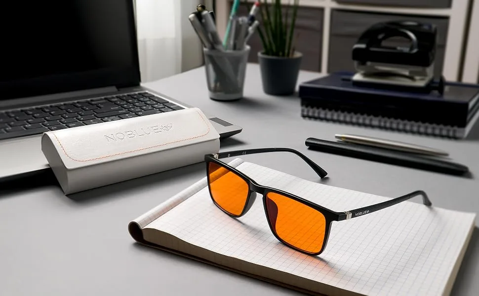Blue light filter glasses - Classic Orange | Night style | Computer glasses  - blaulichtfilter brille