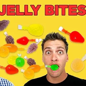 Fusion Select Jelly Straw Jelly Noodle Tik Tok Challenge Assorted Flavors Strawberry Orange Pineapple Grape Mango Pcs Asmr Challenge (Jar - 60 Pcs) - Tik Tok Challenge