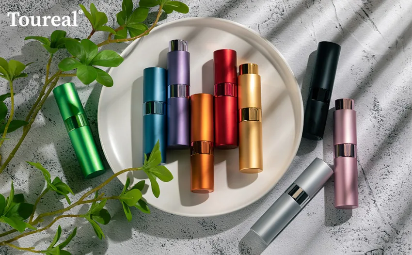 TOUREAL 8ML perfume atomizer empty (3 pieces) Mini sprue bottle perfume container perfume caterpillars can be filled (red pink violet) 3 Colors-4 - Nachfüllbare Zerstäuber Sprühflaschen