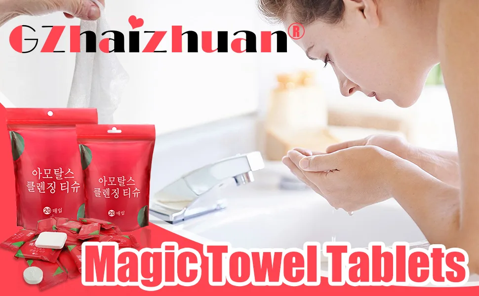 Gzhaizhuan 140 pc. Einweg compressed towel set portable compressed compressed towels made of cotton round + angular combination for vacation travel sport - product information 1