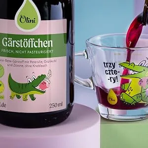 Olini fermentation from beets for children 500 ml - probiotic drink immunity support from the beet fermentation silage - mild taste without preservatives and artificial dyes Red beds for children 500 ml - Gärstoffchen