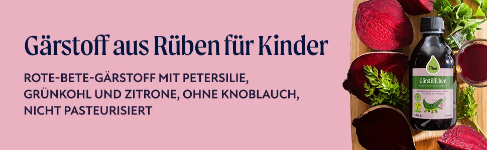 Olini fermentation from beets for children 1l - probiotic drink immunity support from the beet fermentation silage - mild taste without preservatives and artificial dyes Red beds for children 1000 ml - Gärstoffchen