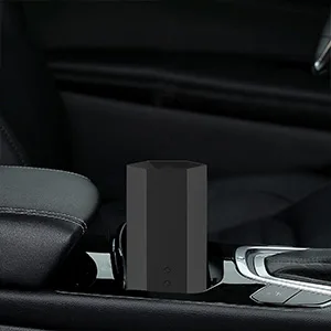 Aroma diffuser wireless with flames diffuser for essential oils room fragrance electrically automatic power-off ultrasound humidifier for at home office yoga spa black - Kabellos Mobile Diffuser