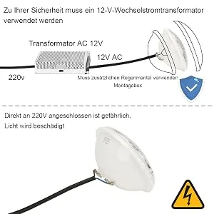 Kingwei RGBW 40W LED headlights pool lighting Par56 Pool headlight IP68 waterproof underwater lighting with remote control for swimming pool DC/AC 12V - applique