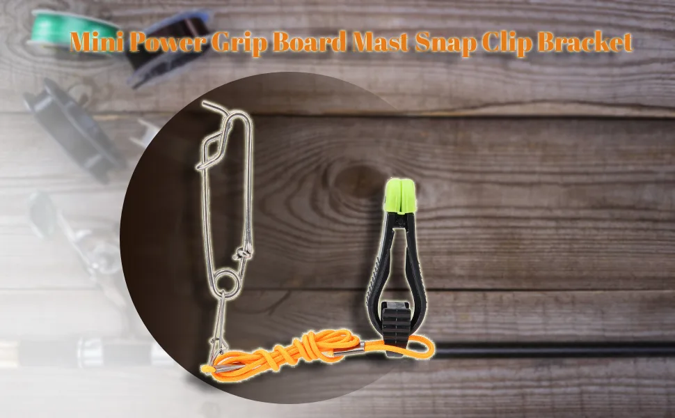 Zer one Mini Power Grip Board Mast Snap Clip Clamp for Downrigger Outrigger Boat Kite and Plane Boards for Fishing. - Mini Power Grip Board Mast Schnappclip Klammer